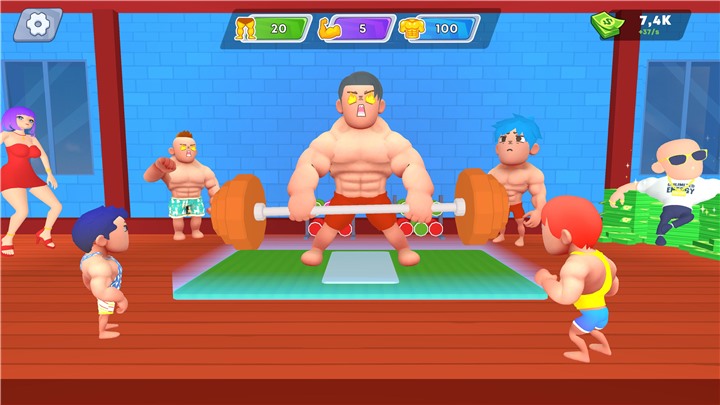 Lifting Super Hero Gym Clicker